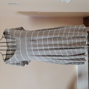 Poetry gray stripped tunic shirt size S